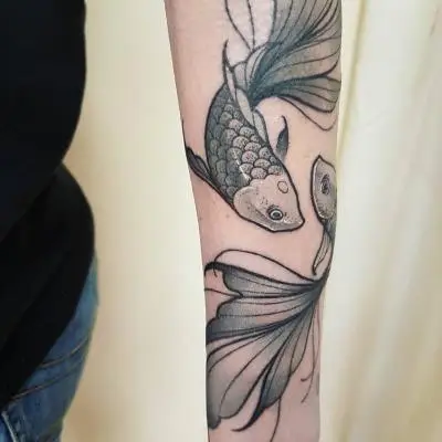 Ariane - Tatouage Nantes - fish fishtattoo tattoooftheday