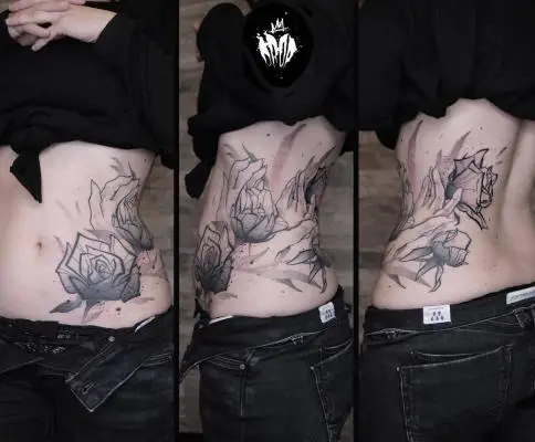 Drop - Tatouage Nantes - cover covertattoo tattoocoverup