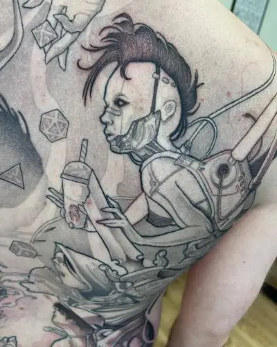 Drop - Tatouage Nantes - fullbacktattoo fullback backpiece