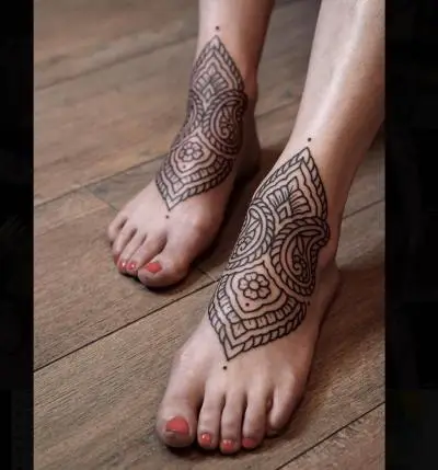 Ornela - Tatouage Nantes - tatouage ornements feettattoos