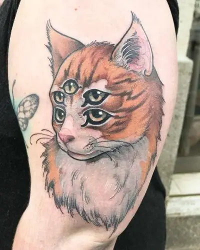 Ariane - Tatouage Nantes - cat cattattoo cuty