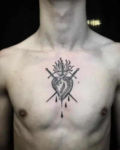 Monpierre - Tatouage Nantes - engravingtattoo medievaltattoo nantestattoo