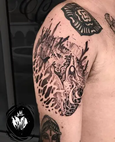 Drop - Tatouage Nantes - murene confinement reunionislandtattoo