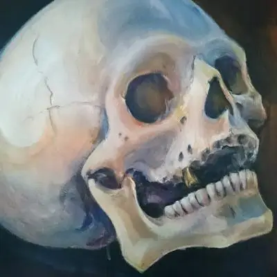 Ariane - Tatouage Nantes - painting skull acrylic