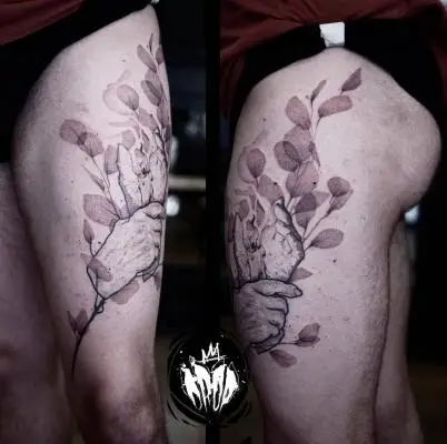 Drop - Tatouage Nantes - handstattoo wiptattoo vegetaltattoo